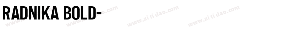 Radnika Bold字体转换